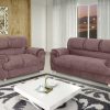Conjunto de sofá 2 x 3 lugares D28 7025 – Marrom