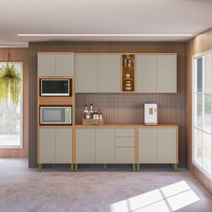 Cozinha 5 Peças Allure Jequitibá/Gris Fosco