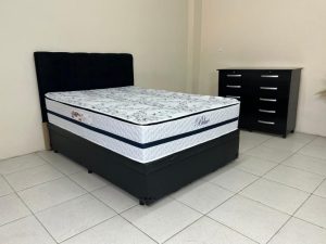 Colchão Blue Molas Ensacadas Casal 138x188x32 + Base Box Baú Classic casal