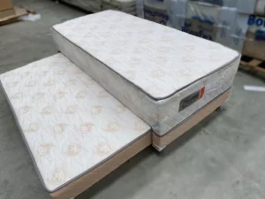 Cama Box Solteiro C/Auxiliar Spring Gardênia 88x188x48