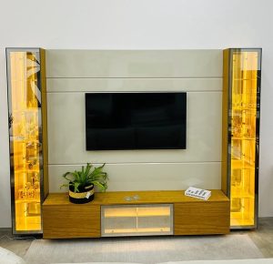 Home Luminare 2.93 Vidro Reflecta Com Duas Torre Cristaleira Em Vidro Off White/Naturale