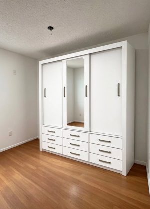 Guarda-Roupa 3 Portas Anjos 1,91 m Branco – CARIOCA MÓVEIS