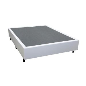 Base Solteirao 110x188x38 Corino Branco SR Movelaria