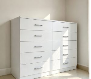 Cômoda Caribe 10 Gavetas - Branco Fellicci