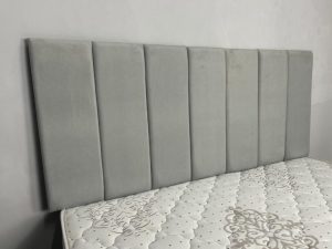 Cabeceira Clean Casal – Prata Veludo