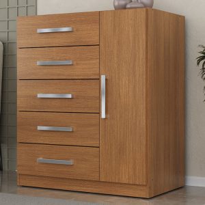 Cômoda 5 Gavetas com Sapateira Corais 50CO1523 Cinamomo – RODIAL MÓVEIS