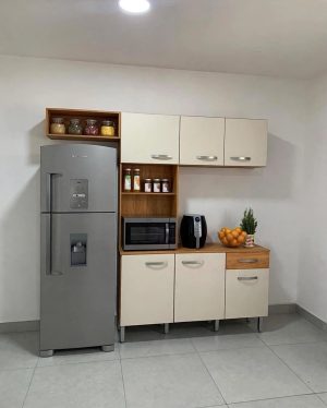 Cozinha Compacta Nina 6P1G Cinamomo/Off White Fellicci - sr