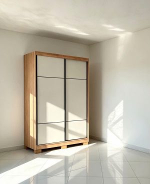 Guarda Roupa Curitiba 2 Portas 2 Gavetas 138Cm Cedro/Flex - RUD Rack