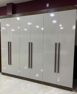 Roupeiro Da Vinci Plus 6 portas 6 Gavetas Ypê/Off White 100% Larg. 2.75m D' Doro