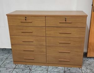 Cômoda Deca 10 Gavetas 100%Mdf Cinamomo– Novo Horizonte
