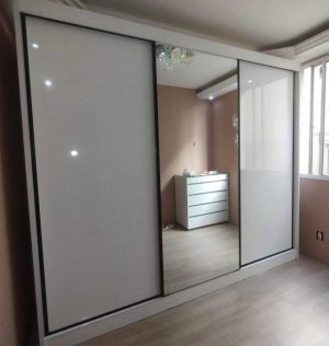 Roupeiro 3 Portas Diamond/soll Plus 100%MDF Larg.2.41- Novo Horizonte