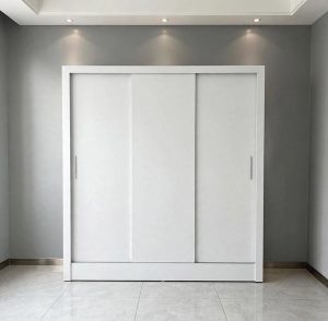 Guarda-Roupa 3 Portas Dubai/Santiago (Sem espelho) 1,79 m Branco – CARIOCA MÓVEIS