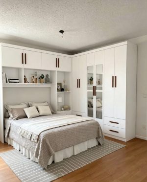 Modulado 4 Portas + Guarda-Roupa 6 Portas Hércules Branco