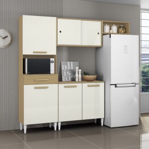 Cozinha Compacta Isabelle 2.013 m Atacama/Off White – ARAMÓVEIS
