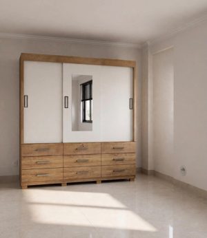 Guarda Roupa Itapema 2,02 m Cedro/Areia – RUD RACK