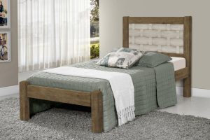 Cama Solteiro Laila Jequitiba.Off White Flex J A Moveis