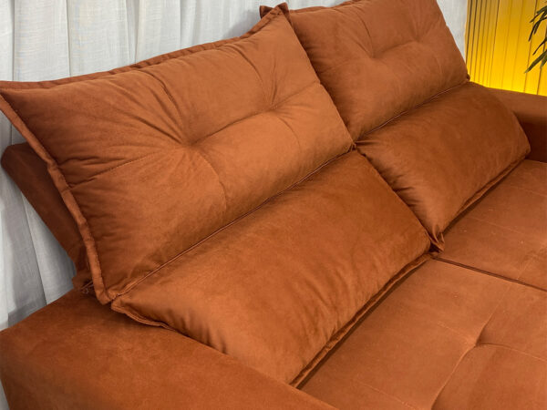Sofá Retrátil Reclinável 1.80 m - Modelo Lia - Terracota 604