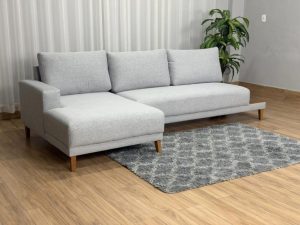 Sofá Ref.825 2.90m – Cinza Linho - (Consultar Disponibilidade )