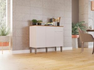 Balcão de Cozinha Madri 1,05m – Branco