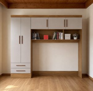 Guarda – Roupa Modulado 5 Portas – Freijó/Off White