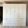 Roupeiro Mônaco 6 Portas 12 Gavetas Branco Larg. 2.40m D' Doro