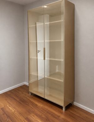Cristaleira Nesher 70 2 Portas C/ Vidro Reflecta - Carvalho Nesher
