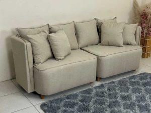 Sofá Orgânico Opel 2.00m – Linho Bege