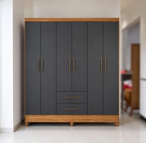 Guarda Roupa 2210 Panamá 6Portas Freijó/Cinza – Moval