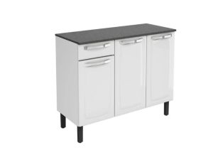 Balcão de Cozinha Rose de Aço 1.05 – Branco
