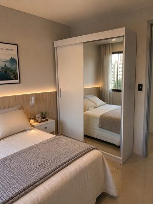 Guarda-Roupa 2 Portas Santiago(Belém) Plus 1,31 m Branco – CARIOCA MÓVEIS
