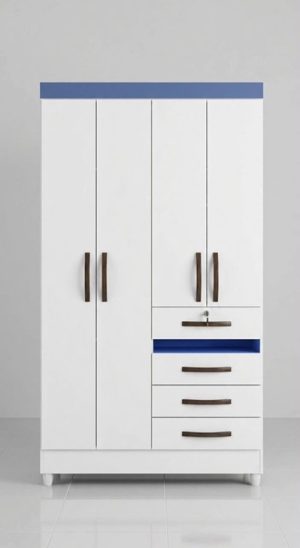 Roupeiro Sobral – Br/ Rosa Azul/Lilas