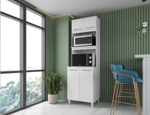 Torre Quente/Paneleiro Sofia 4P2N Branco Moveis Parana – sr