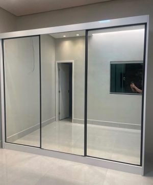 GUARDA ROUPA SOLLO 3PORTAS 8GAVETAS C/3 ESP PELICULADO BRANCO 23 - NH