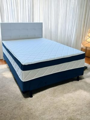 Cama Box Bio Spring Casal Molas Ensacadas – 138x188x57