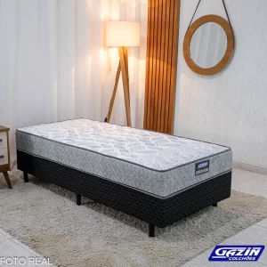 UniBox Solteiro Supreme Natural D28 88x188x53 Cinza - Gazin