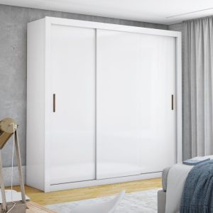 Guarda-Roupa 3 Portas Veneza/Clara/Berlim(Sem Espelho) 185,5 m Branco – CARIOCA MÓVEIS