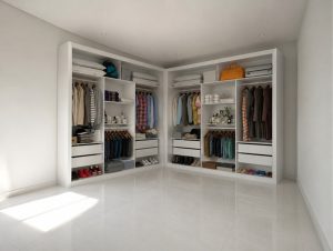 Closet Veneza/Clara/Berlim 1.855 m x 1.855 m Branco – CARIOCA MÓVEIS