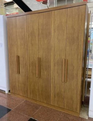 Guarda Roupa New Vertice 100%MDF 6 Portas e 6 Gavetas NH – cumaru